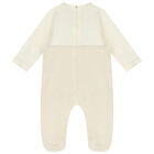 Ivory Teddy Sherpa Romper, 1, hi-res