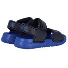 Boys Navy Blue & Blue Sandals, 2, hi-res