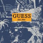 تيشيرت أولاد بالشعار باللون الكحلي للعطلات, 1, hi-res