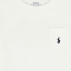 Boys White Logo Long Sleeve Top, 1, hi-res
