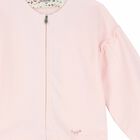 Girls Pink Logo Zip Up Top, 1, hi-res