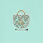 فستان بنات بطبعة حقيبة بالشعار باللون الأخضر, 1, hi-res