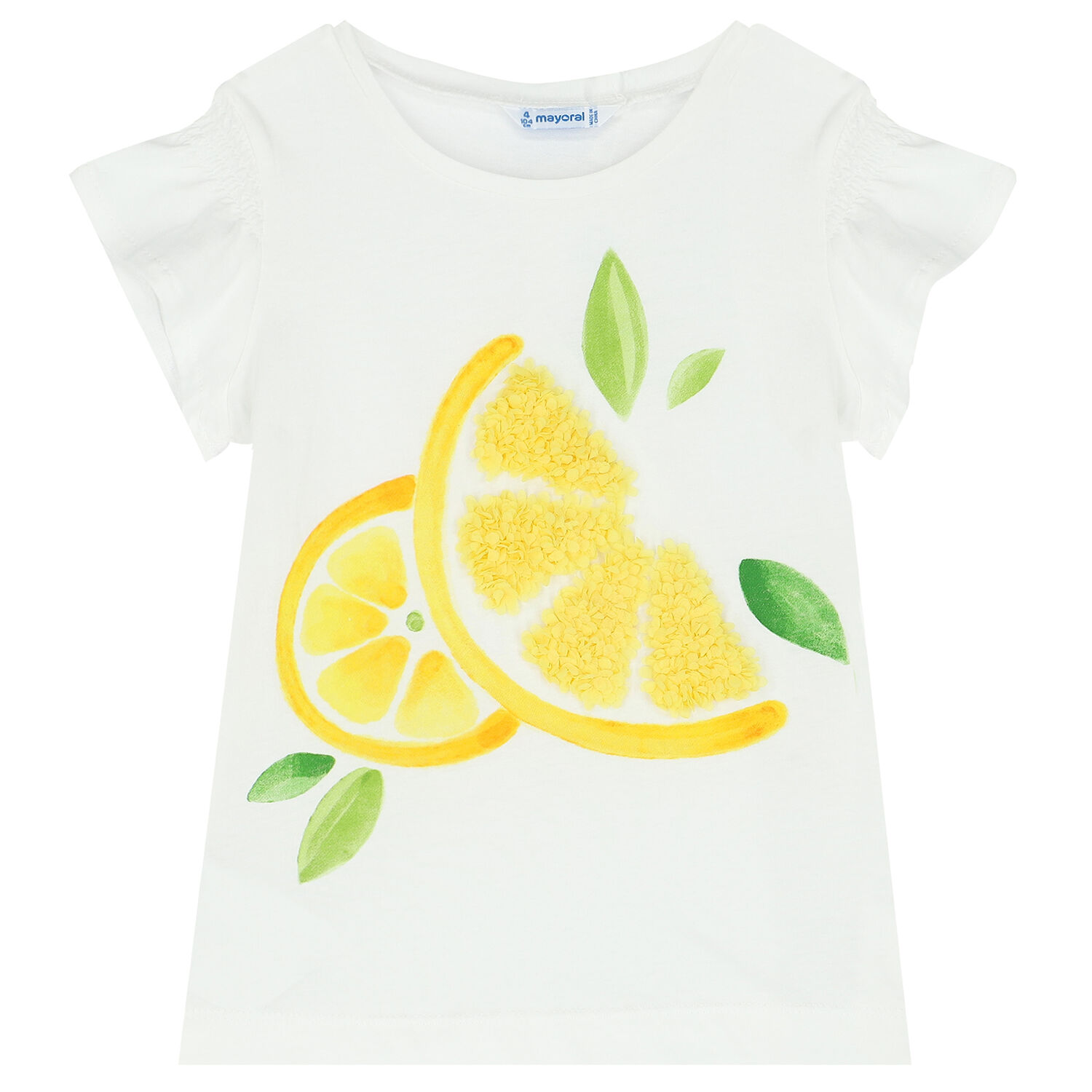 Girls Yellow & White Leggings Set, 1, hi-res