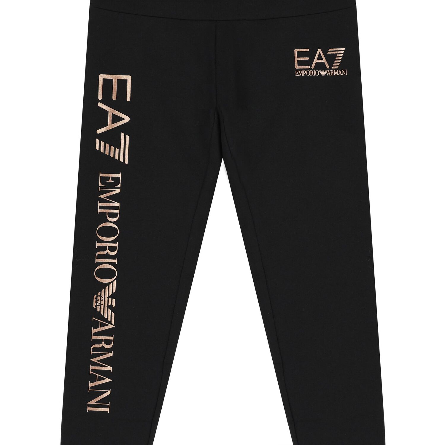 Girls Black Logo Leggings, 1, hi-res image number null