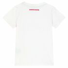 Girls White Logo T-Shirt, 1, hi-res