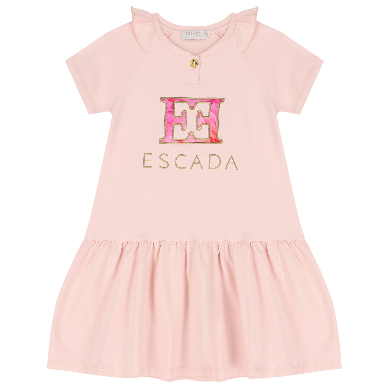 Girls Pink Logo Dress, 1, hi-res image number null