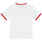 تيشيرت بالشعار باللون الابيض للاولاد, 1, hi-res