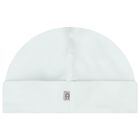 Baby Boys Blue & Gold Logo Baby Hat, 2, hi-res