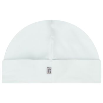 قبعة أطفال بالشعار باللون الأزرق والذهبي للأولاد