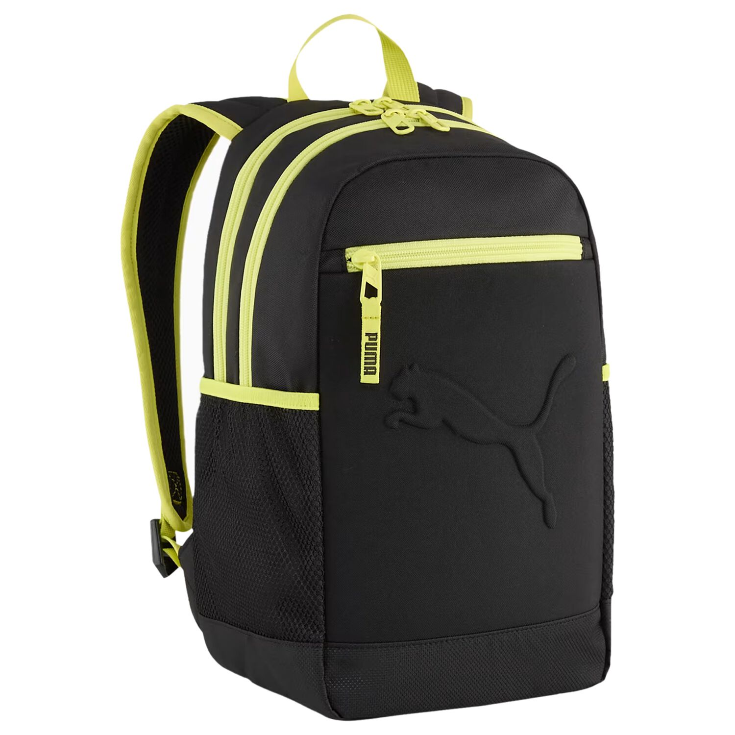 Black & Neon Green Logo Backpack, 1, hi-res