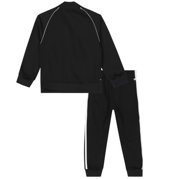 Boys Black Logo Tracksuit