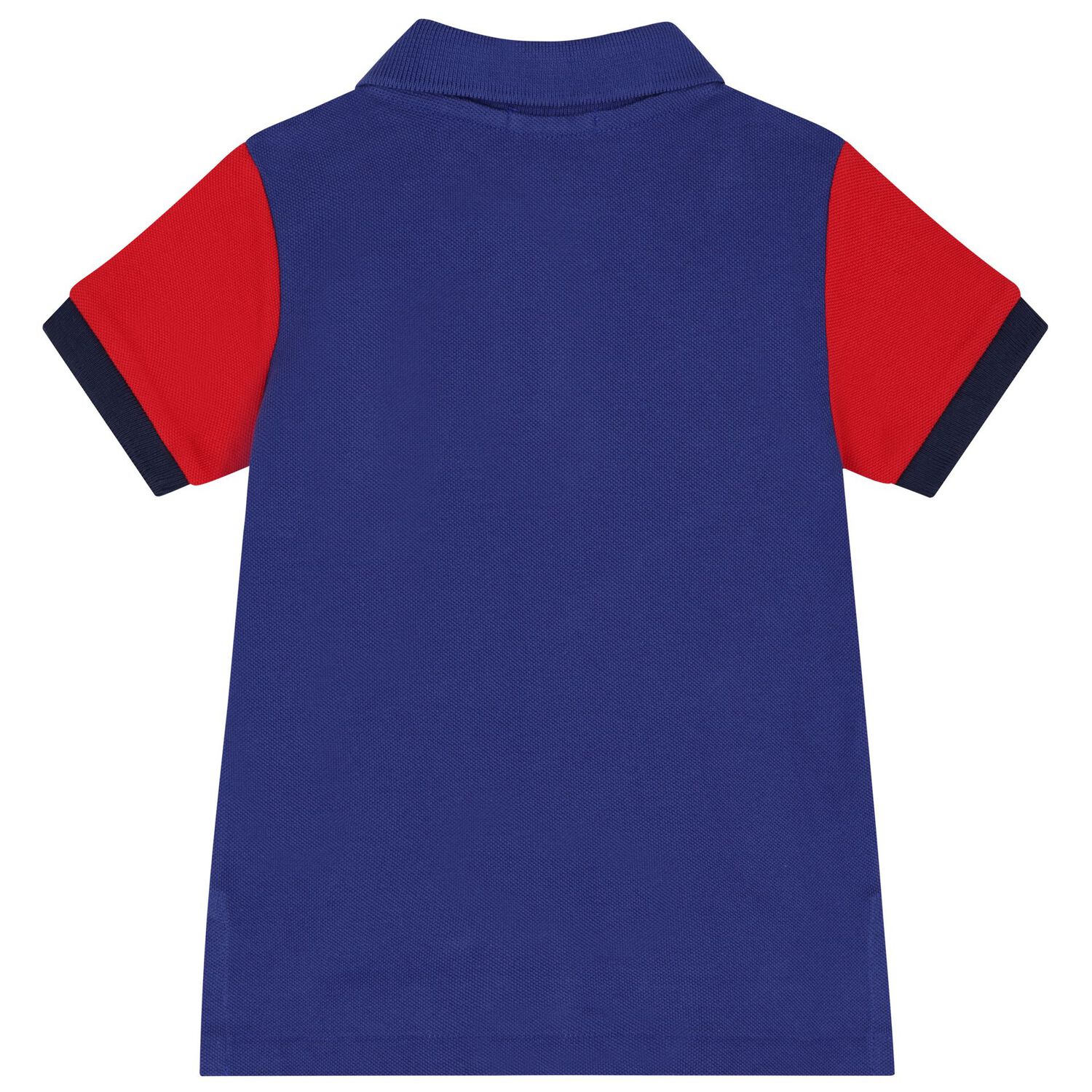 طقم أولاد شورت بالشعار باللون الكحلي, 1, hi-res