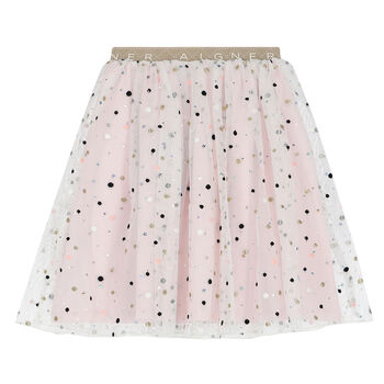 Girls Pink Tulle Skirt