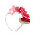 Girls Pink Floral Headband, 1, hi-res