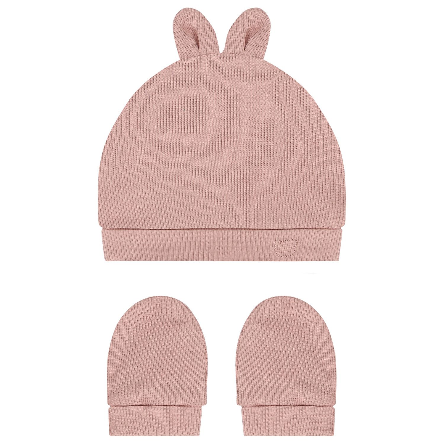 Pink Hat & Mittens Set, 3, hi-res