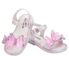 Younger Girls White & Pink Butterfly Sandals, 1, hi-res