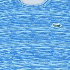 طقم شورت اولاد بالشعار باللون الازرق , 2, hi-res