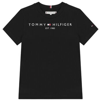 تيشيرت اولاد بالشعار باللون الاسود 