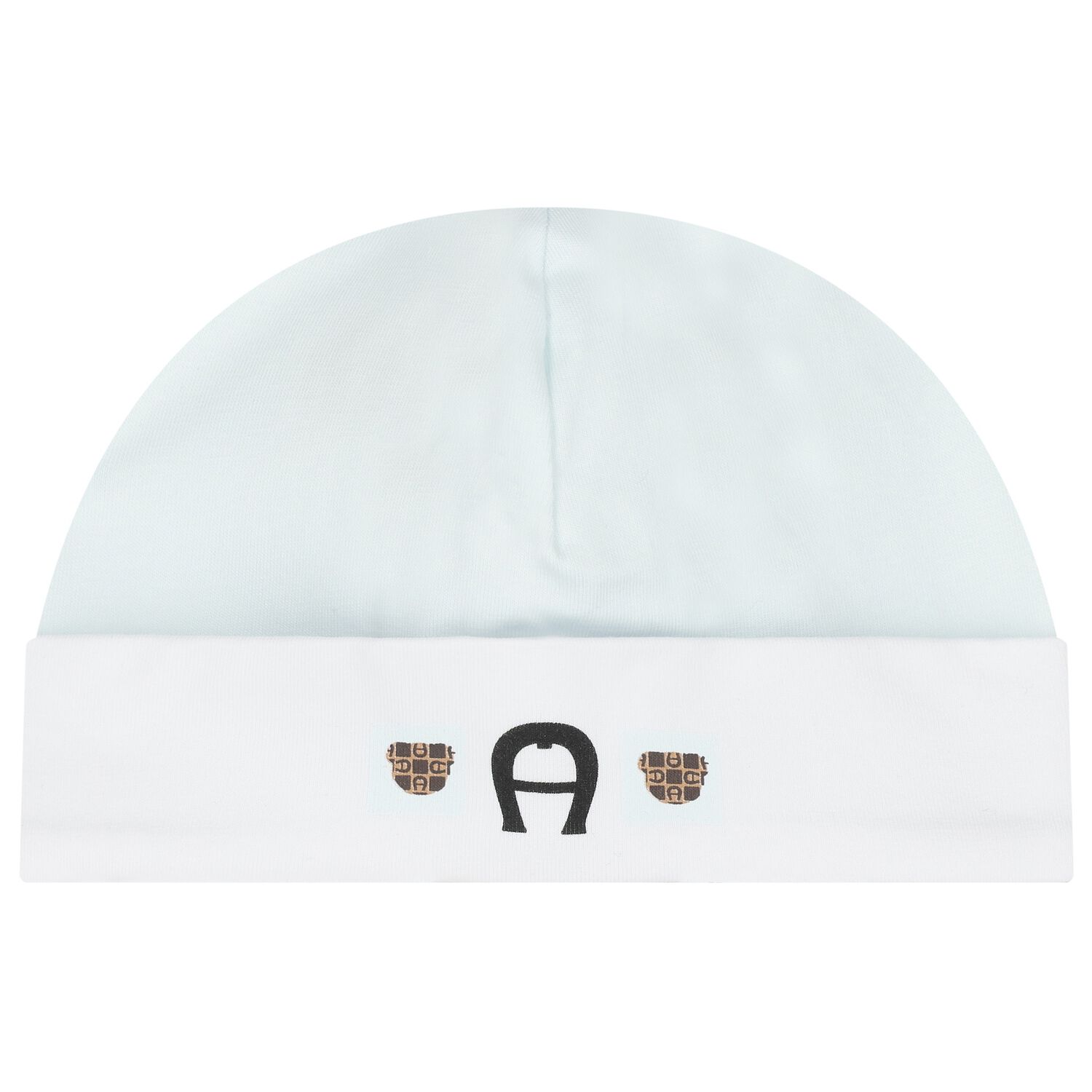 Baby Boys Blue & White Logo Hat, 1, hi-res image number null