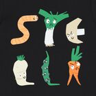 تيشيرت أولاد بالشعار باللون الأسود, 2, hi-res