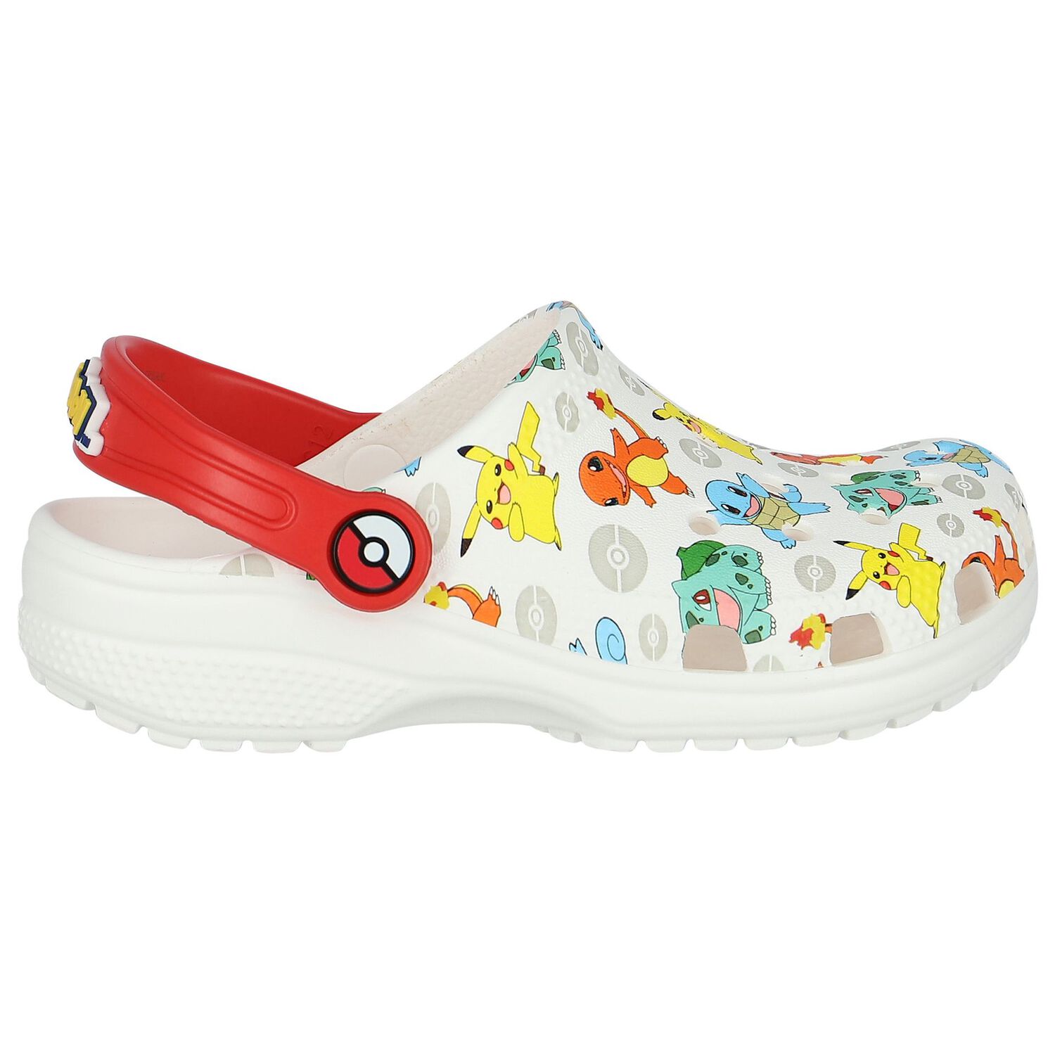 White Pokemon Classic Clog Sandals, 1, hi-res image number null