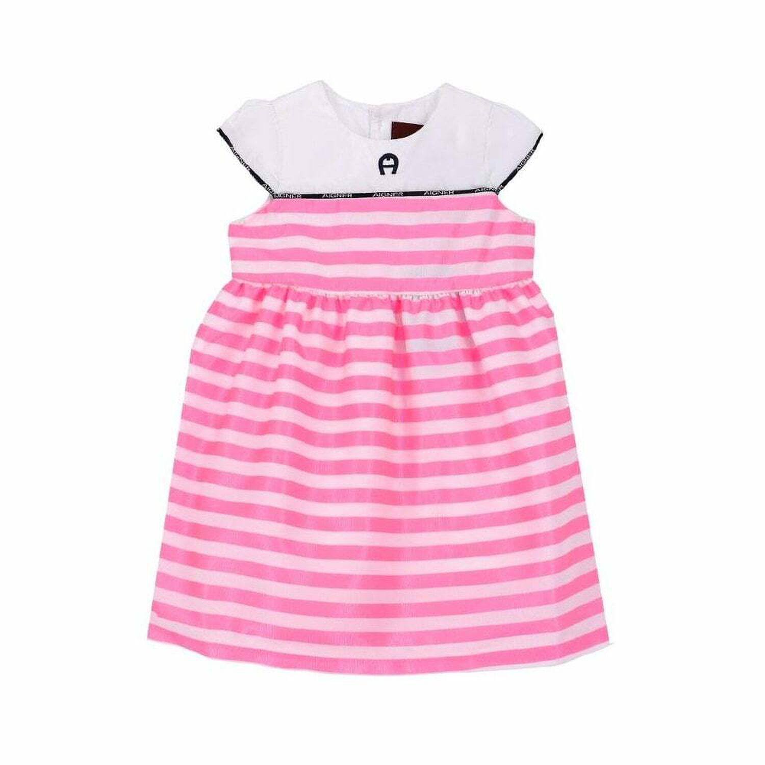 Pink & White Striped Dress, 1, hi-res