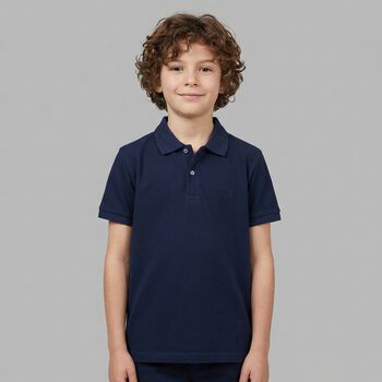 Boys Navy Blue Polo Shirt