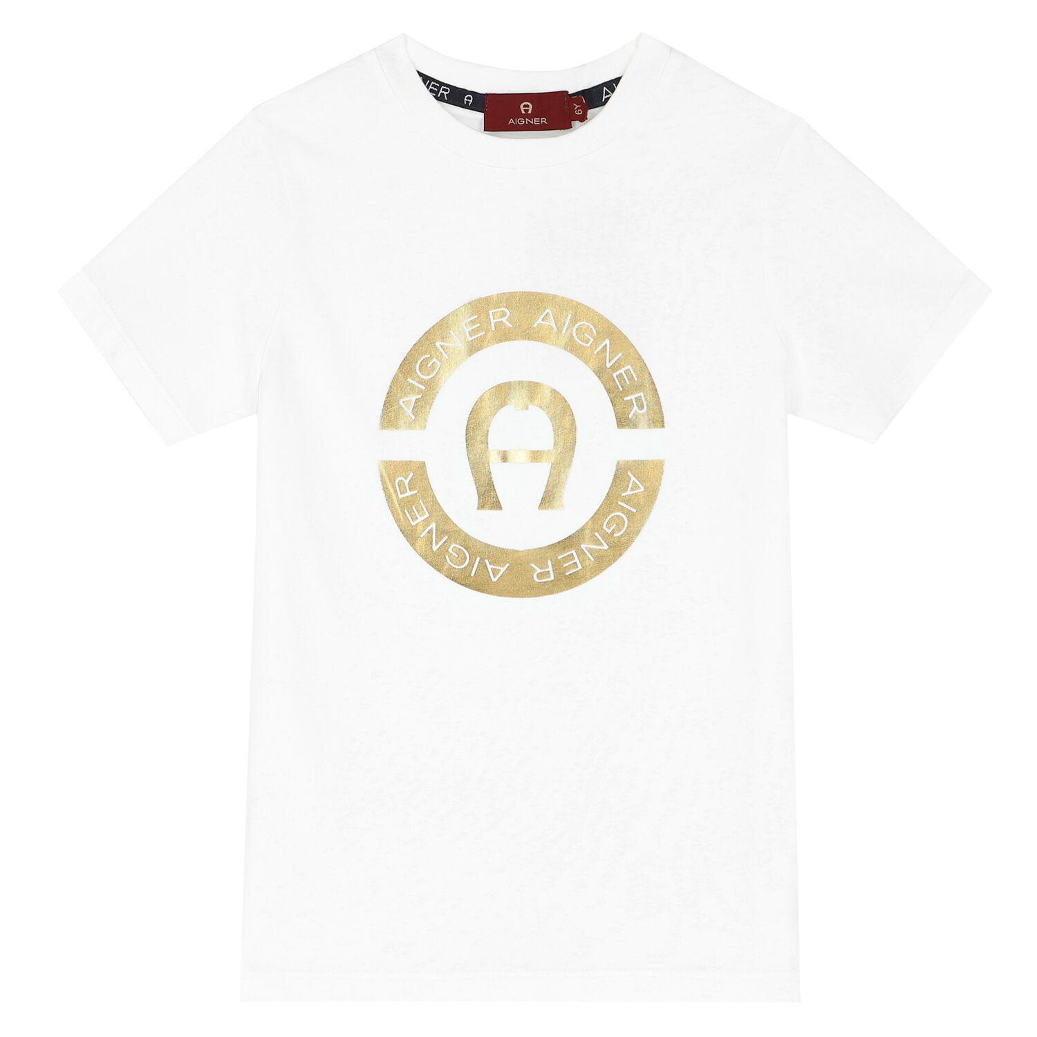 Boys White Logo T-Shirt, 1, hi-res