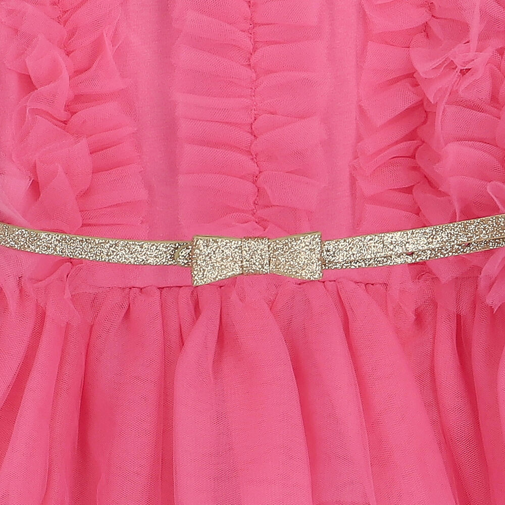 iDO Girls Pink Tulle Dress Junior Couture UAE