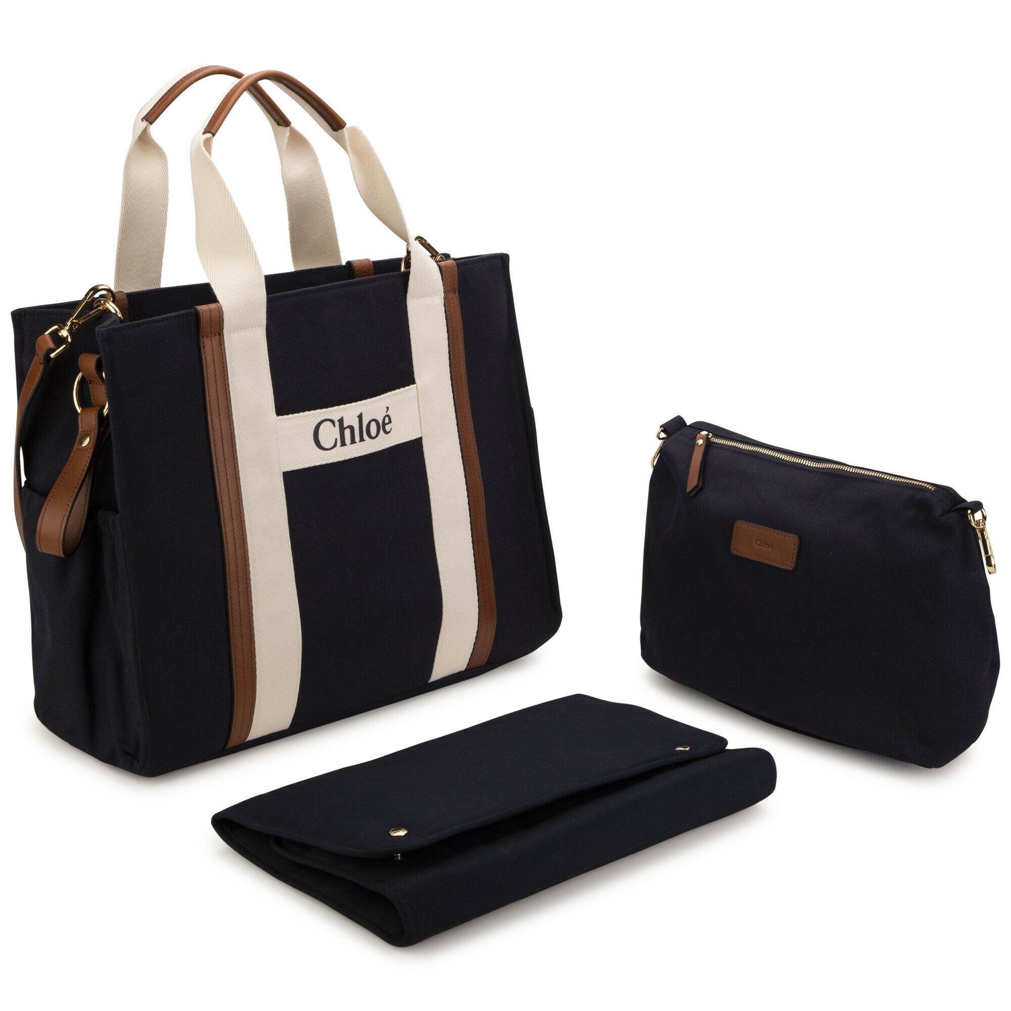 CHLOE Navy Blue Baby Changing Bag Junior Couture UAE