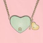 فستان بنات بالشعار وطبعة قلب باللون الوردى, 2, hi-res