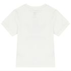 طقم شورت بالشعار باللون الابيض والازرق, 1, hi-res