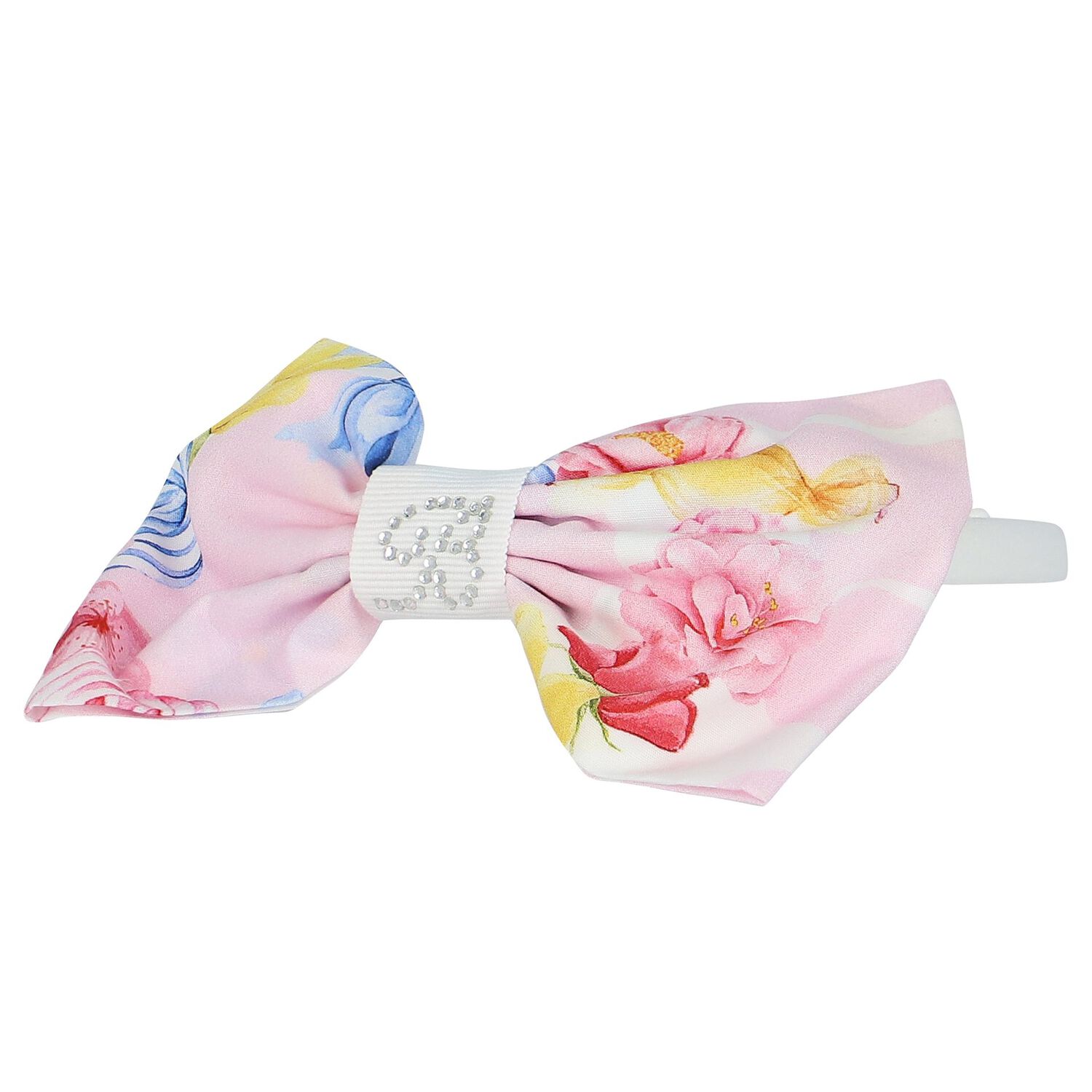 طوق شعر بنات بالشعار باللون الوردى, 1, hi-res image number null