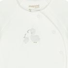 Ivory & Grey 2 Piece Babygrow Set, 1, hi-res