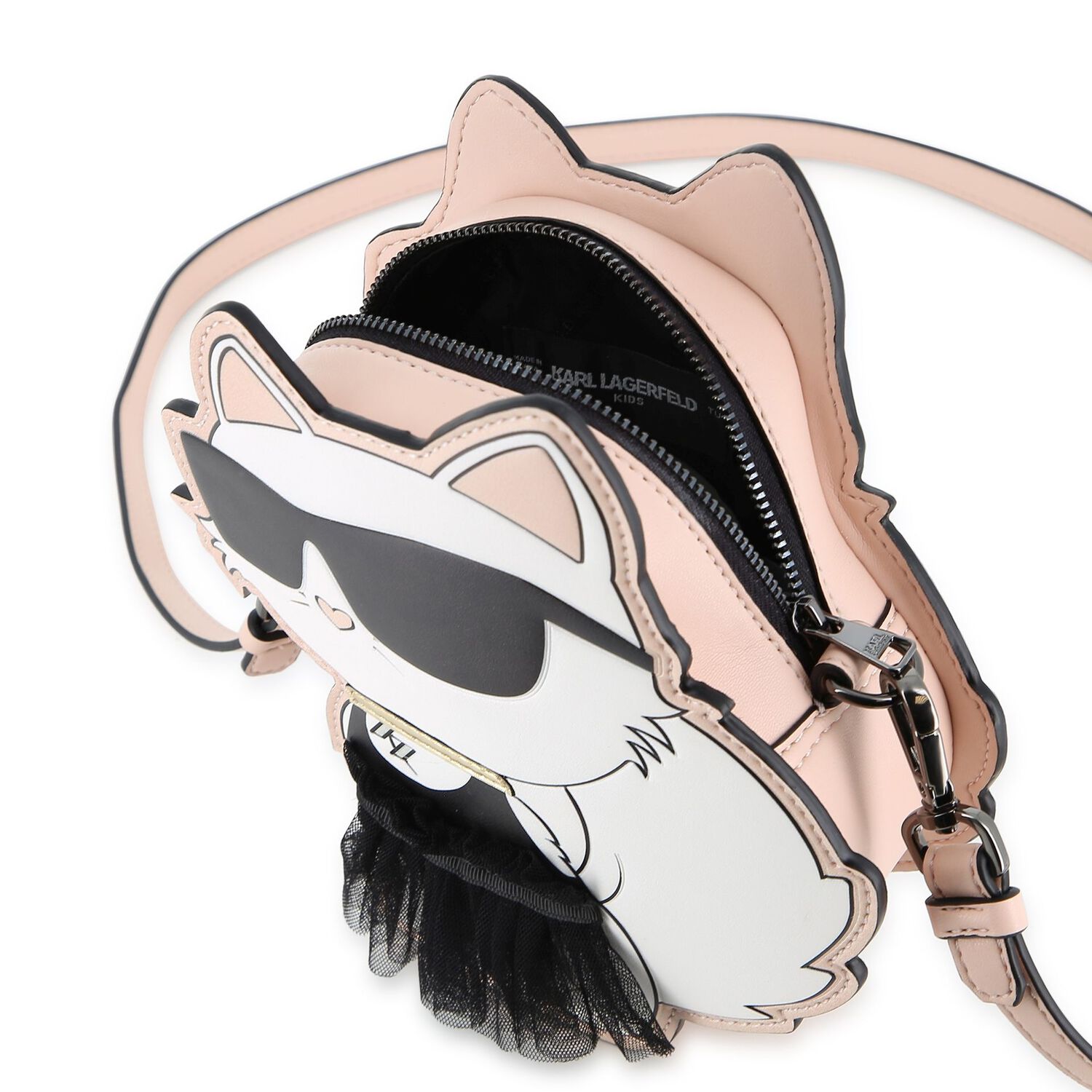 Girls White Choupette Handbag ( 21cm ), 1, hi-res
