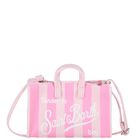 Girls Pink Logo Striped Phone Bag ( 14cm ), 1, hi-res