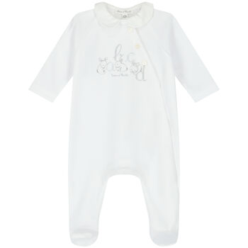 White Rabbit & Logo Babygrow
