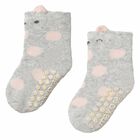 جوارب باللون الوردي والرمادي للبنات, 1, hi-res