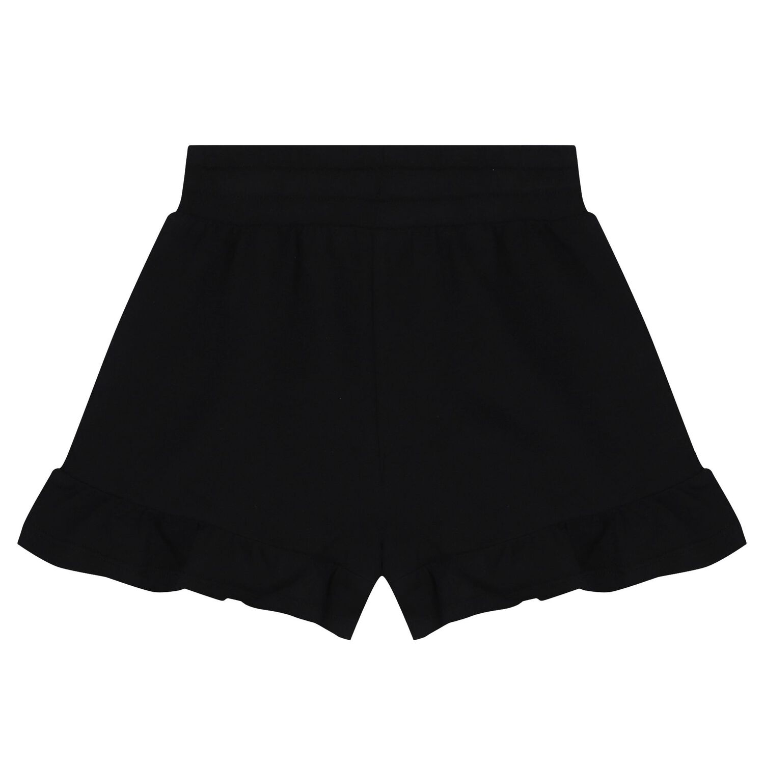 Girls Black Teddy Bear Shorts, 2, hi-res