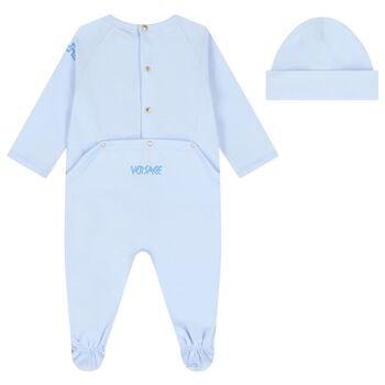 Baby Boys Blue Medusa Babygrow Gift Set