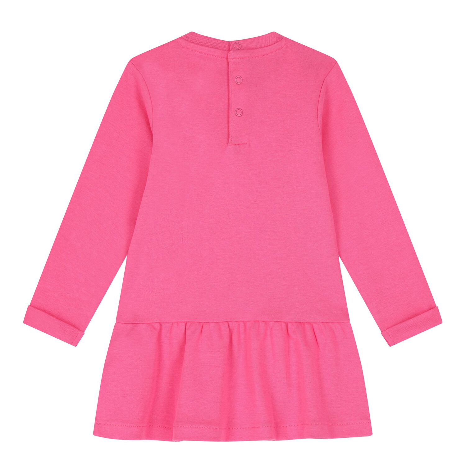 Baby Girls Pink Logo Heart Dress Set, 1, hi-res