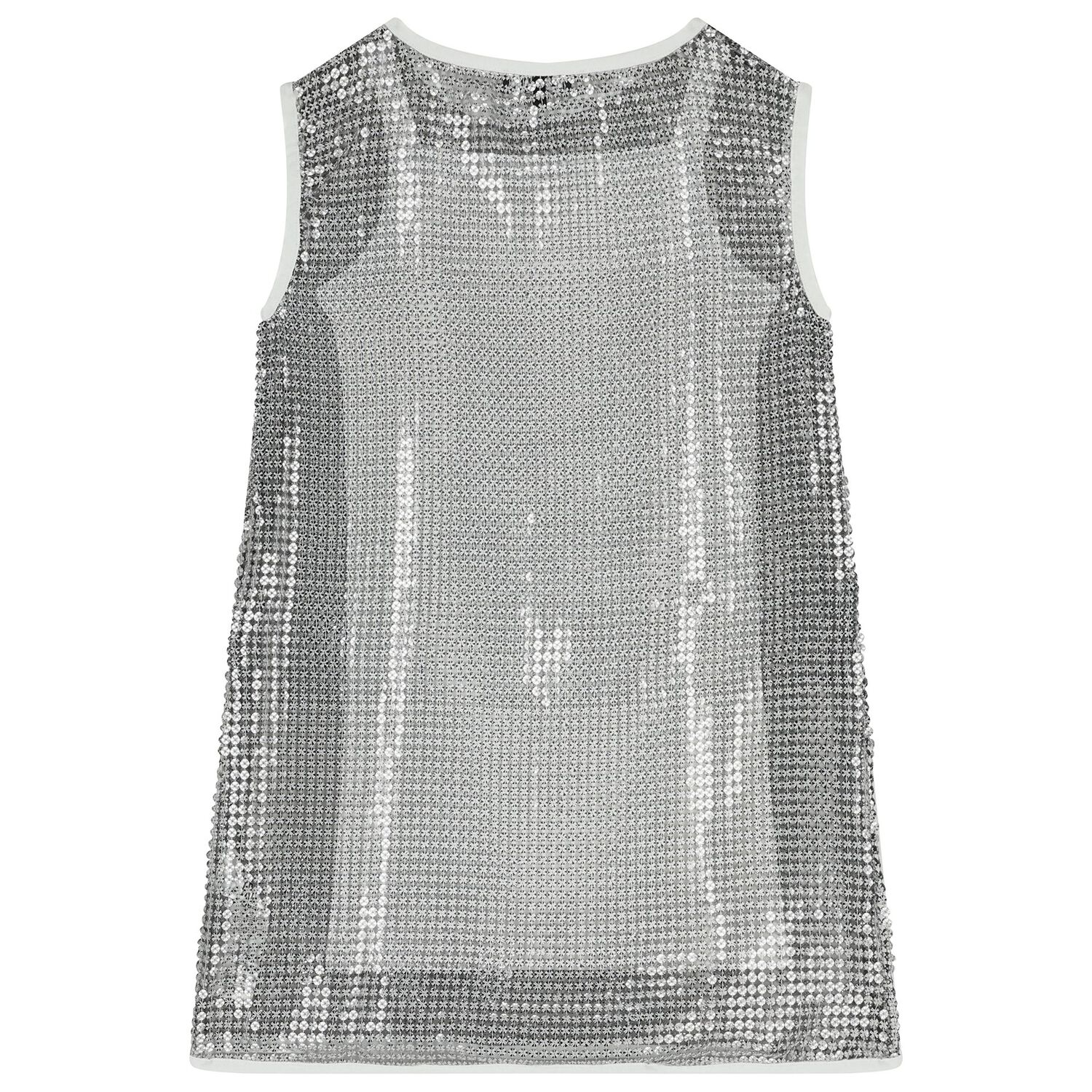 Girls Gold & White Logo Dress Set, 1, hi-res