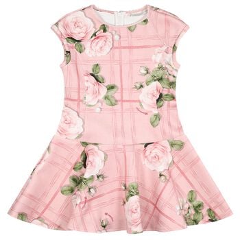 Girls Pink Rose Dress