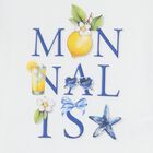 طقم تنورة بطبعة الليمون باللون الأبيض والعاجي, 1, hi-res