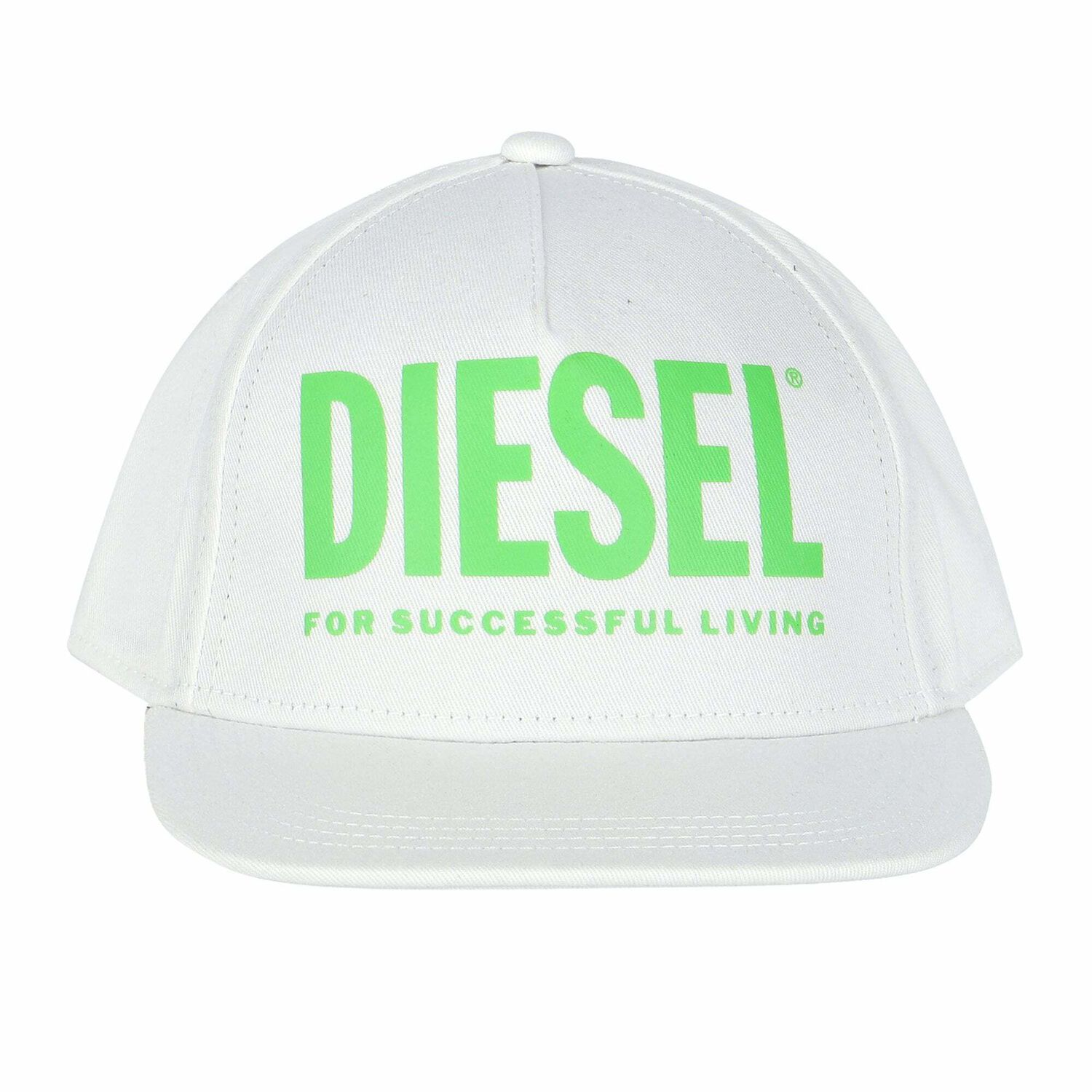 Boys White & Green Logo Cap, 1, hi-res