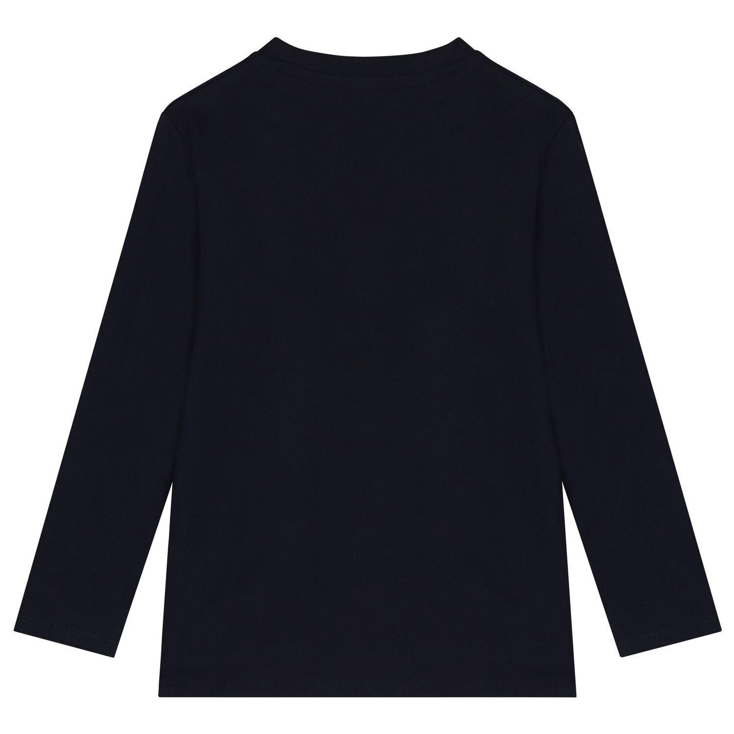 Boys Navy Blue Logo Long Sleeve Top, 1, hi-res image number null