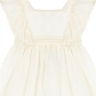 Younger Girls Ivory Chiffon Dress, 1, hi-res