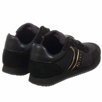 Boys Black & Gold Trainers