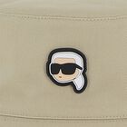 Baby Boys Beige & White Ikonik Karl Reversible Bucket Hat, 1, hi-res