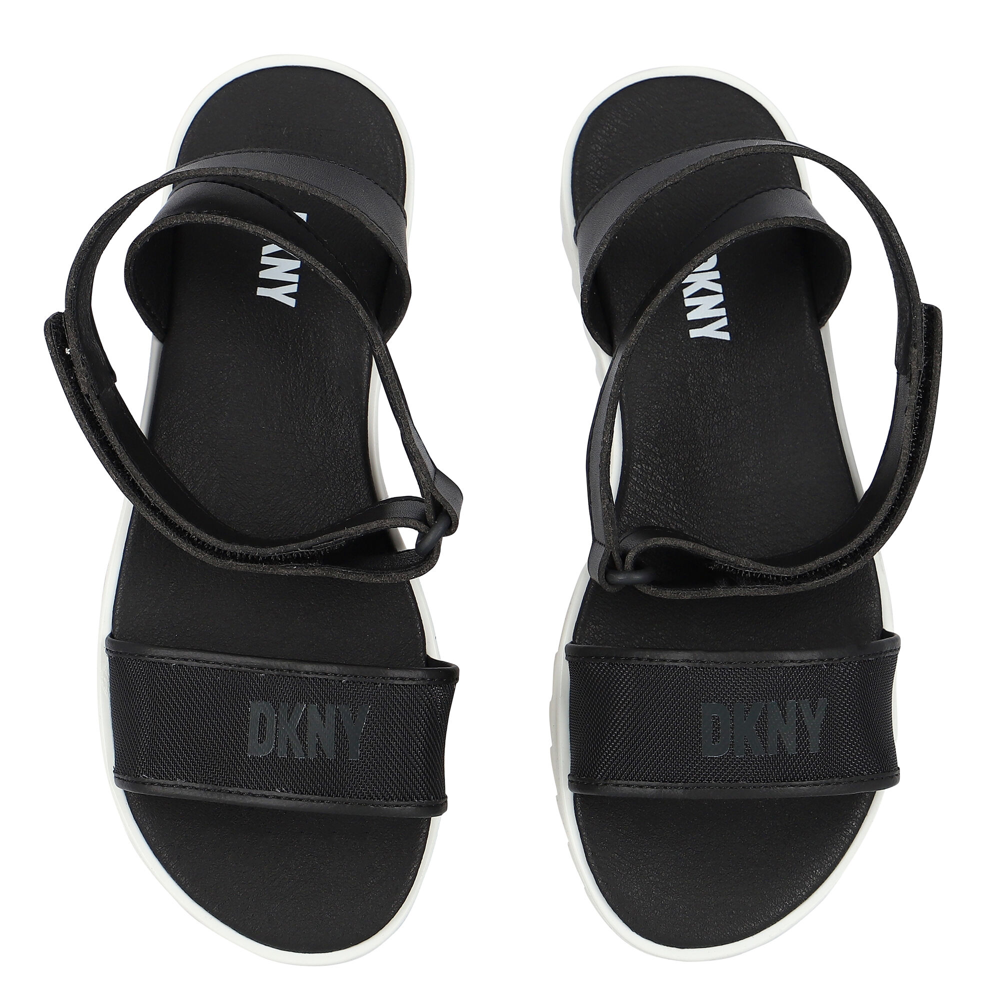 Dkny black sandals on sale